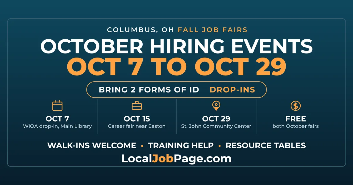 Fall 2026 Columbus Job Fairs & Hiring Events: Your Complete Guide