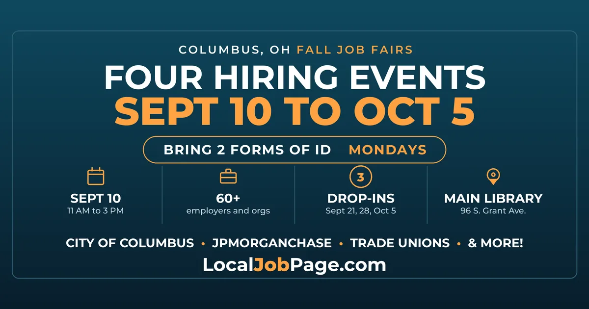 Fall 2026 Columbus Job Fairs & Hiring Events: Your Complete Guide